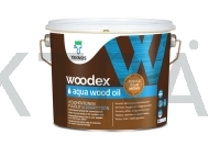 BENTE 4 mudelile Woodex Aqua Wood oil, pruun (5,4L)